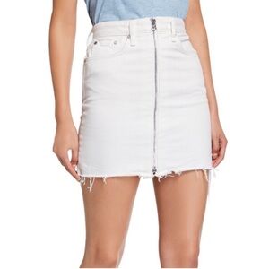 Rag & Bone | Anna White Denim Skirt, Size 27